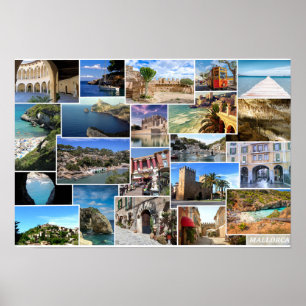 poster Colage de Mallorca en Baleares
