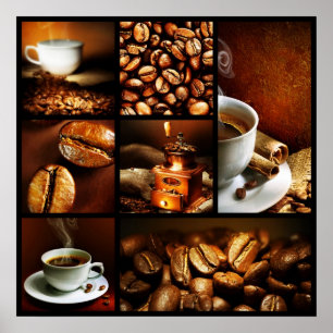 Pôster Colagem 2 do café