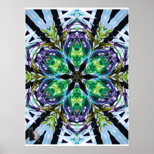 Pôster Colagem Cinética Kaleidoscópio