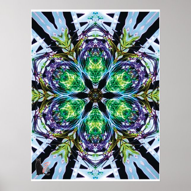 Pôster Colagem Cinética Kaleidoscópio (Frente)