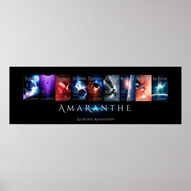 Poster Colagem da Capa da Rapsódia Aurora (36x12) (Frente)