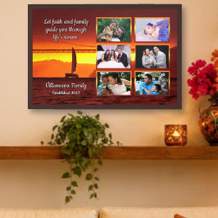 Poster Colagem da Família do Pôr do Sol de São Francisco