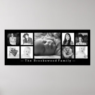 Poster Colagem da foto de Instagram 9 fotos com texto