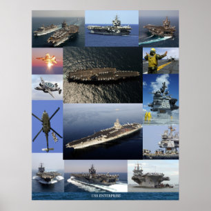 Pôster Colagem da USS Enterprise