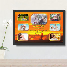 Poster Colagem das Maiores Bênçãos da Vida Pôr do Sol 130