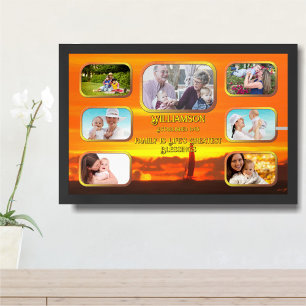 Poster Colagem das Maiores Bênçãos da Vida Pôr do Sol 130