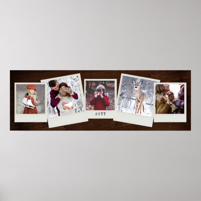 Pôster Colagem de 5 fotos (Frente)