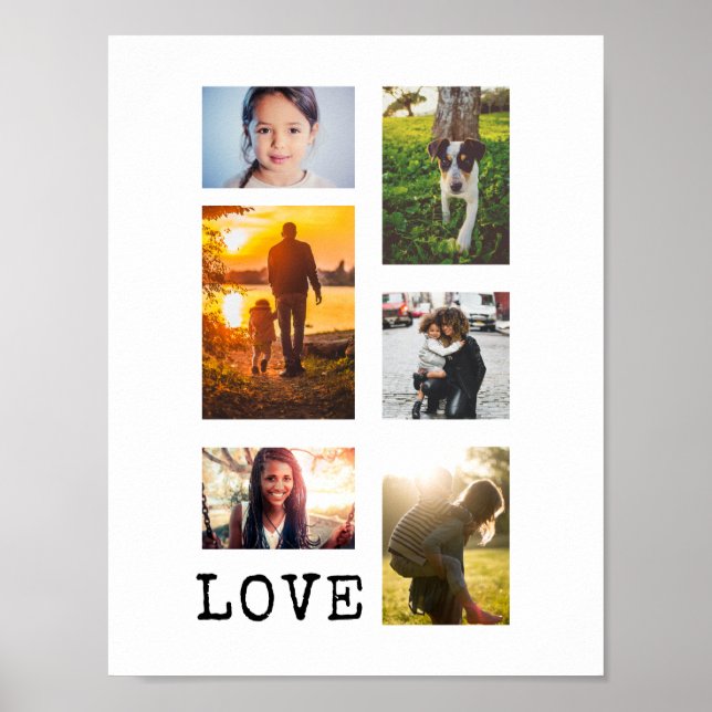 Pôster Colagem de 6 Fotografias (Frente)