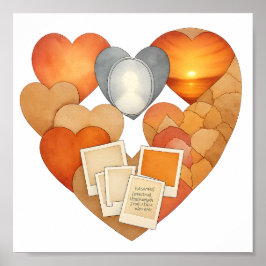 Poster Colagem de amor