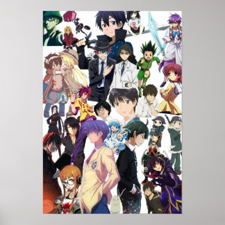 Poster Colagem de Animes 1