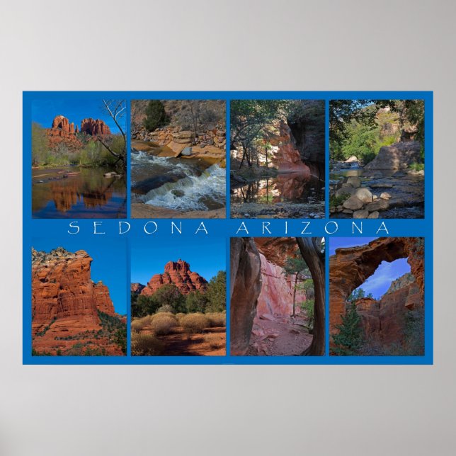 Poster Colagem de Arizonas Sedona (Frente)