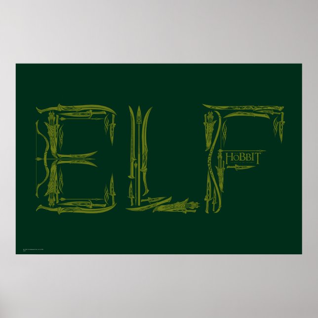 Poster Colagem de Armas Elf (Frente)