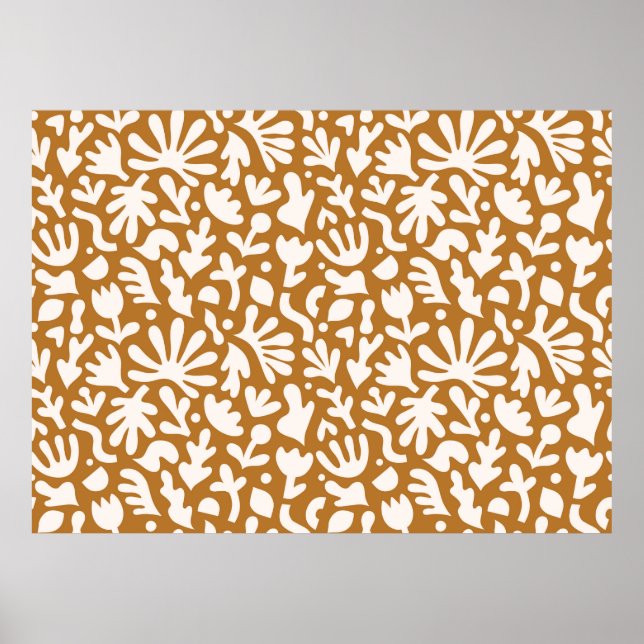 Poster Colagem de arte contemporânea desenhada à mão com  (Frente)