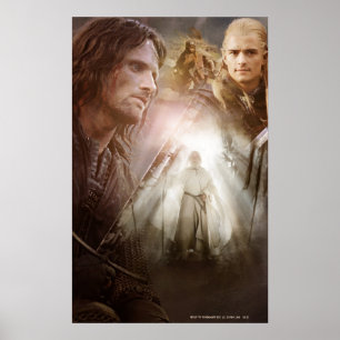 Pôster Colagem de Caracteres