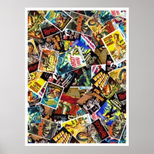 Poster Colagem de Cartazes de Filmes de Ficção Científica