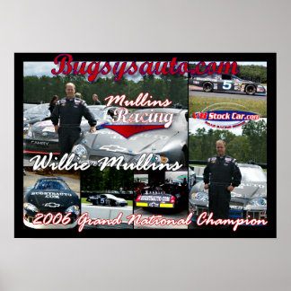 Poster Colagem de Corrida Mulling