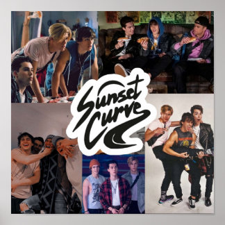 Poster Colagem de Curva Sunset da JATP