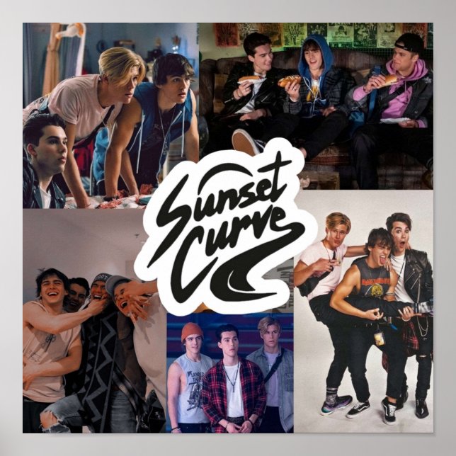 Poster Colagem de Curva Sunset da JATP (Frente)