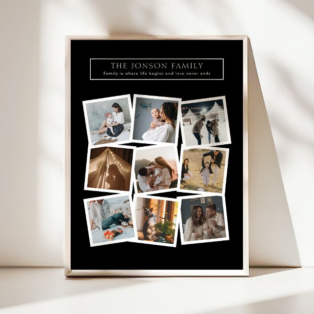 Poster Colagem de Família de 9 Fotos (Criador carregado)