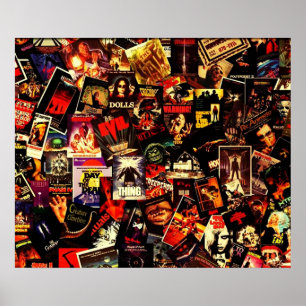 Poster Colagem de Filmes de Horror