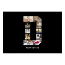 Colagem de Fotografias com design Carta D