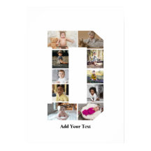 Colagem de Fotografias com design Carta D