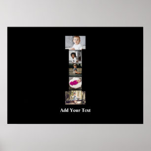 Poster Colagem de Fotografias com design Carta I