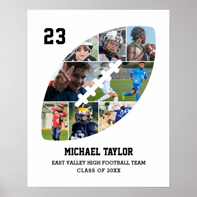 Poster Colagem de Fotografias da Bola de Graduação do Mai (Frente)