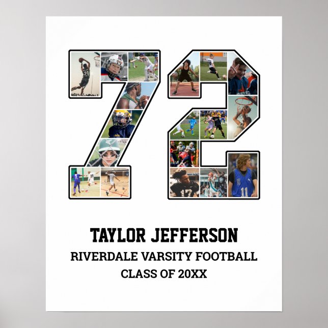 Poster Colagem de Fotografias da Equipe Esportiva do Mais (Frente)