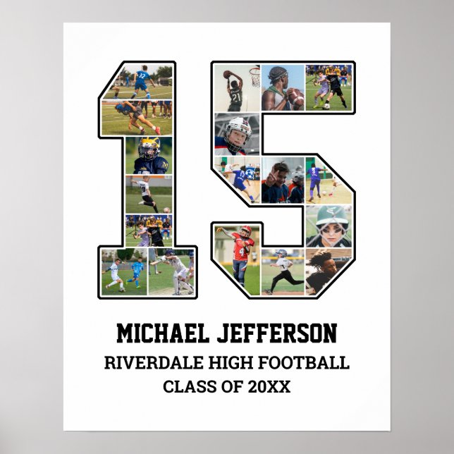 Poster Colagem de Fotografias da Equipe Esportiva do Mais (Frente)