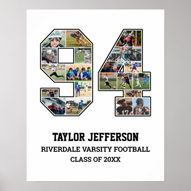 Poster Colagem de Fotografias da Equipe Esportiva do Mais (Frente)