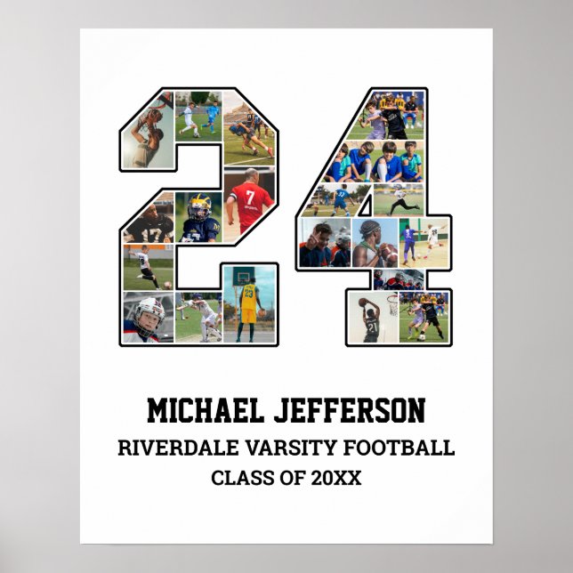 Poster Colagem de Fotografias da Equipe Esportiva do Mais (Frente)