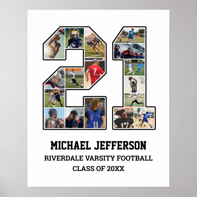 Poster Colagem de Fotografias da Equipe Esportiva do Mais (Frente)