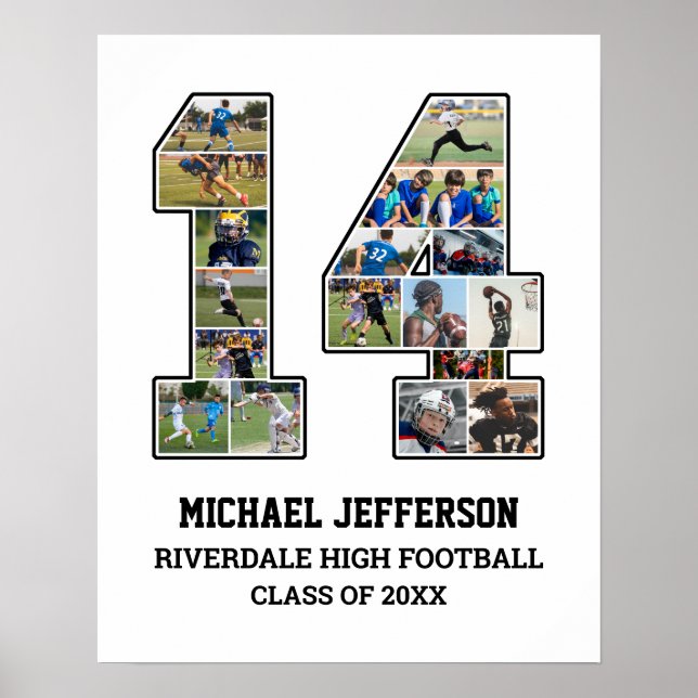 Poster Colagem de Fotografias da Equipe Esportiva do Mais (Frente)