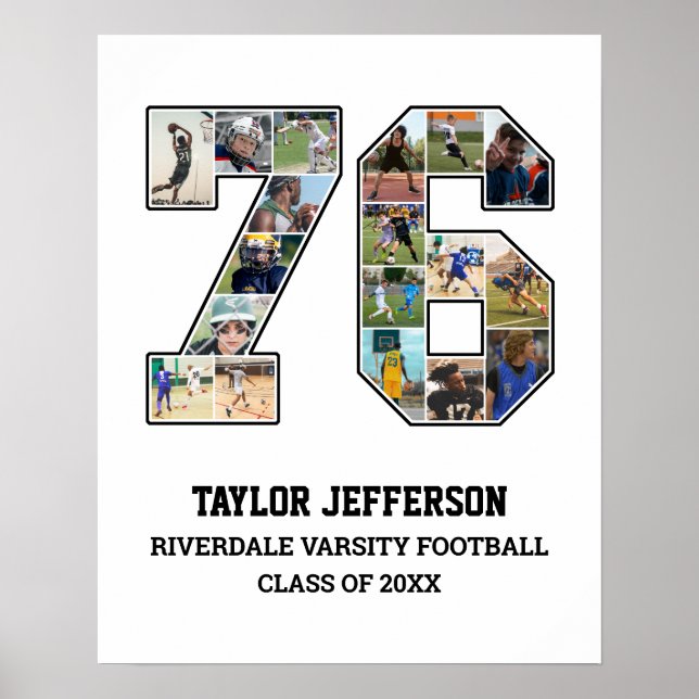 Poster Colagem de Fotografias da Equipe Esportiva do Mais (Frente)