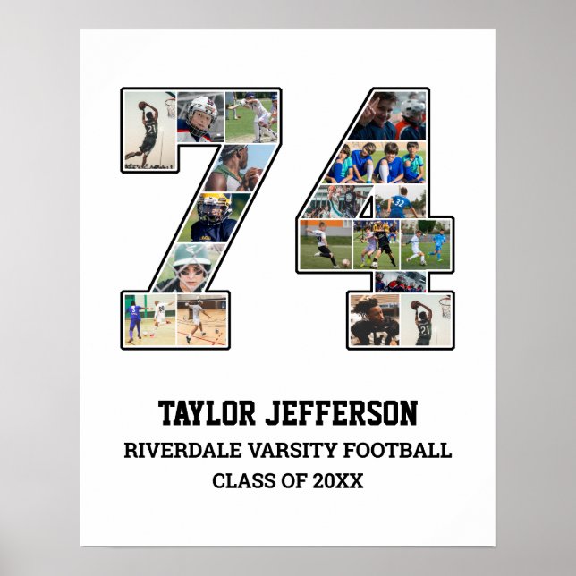 Poster Colagem de Fotografias da Equipe Esportiva do Mais (Frente)