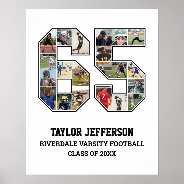 Poster Colagem de Fotografias da Equipe Esportiva do Mais (Frente)