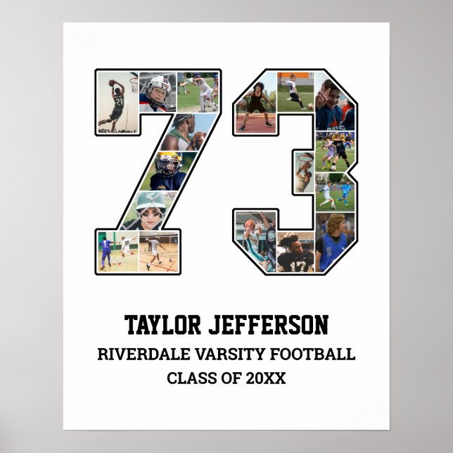 Poster Colagem de Fotografias da Equipe Esportiva do Mais (Frente)