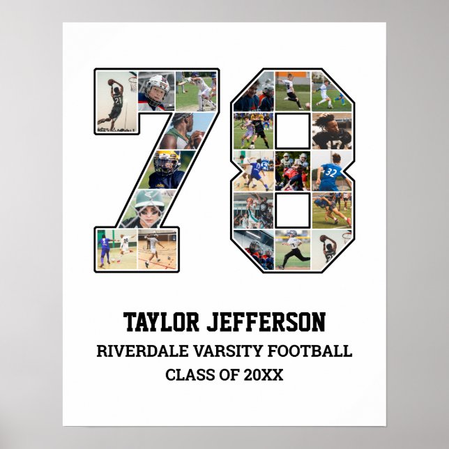 Poster Colagem de Fotografias da Equipe Esportiva do Mais (Frente)