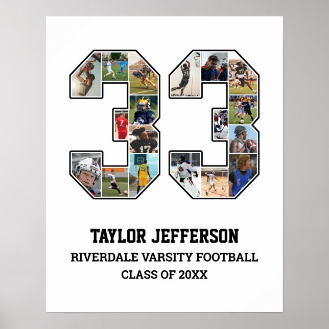 Poster Colagem de Fotografias da Equipe Esportiva do Mais (Frente)