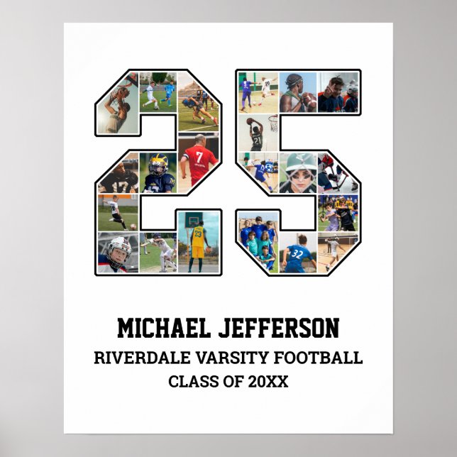 Poster Colagem de Fotografias da Equipe Esportiva do Mais (Frente)