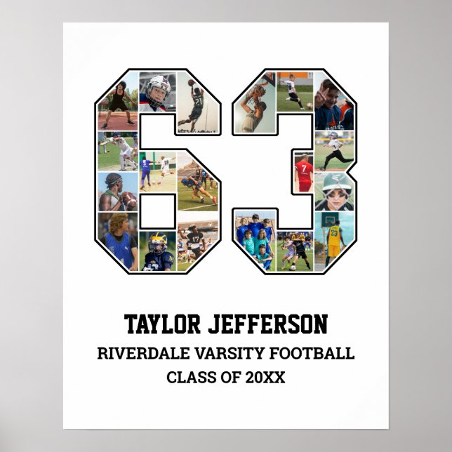 Poster Colagem de Fotografias da Equipe Esportiva do Mais (Frente)