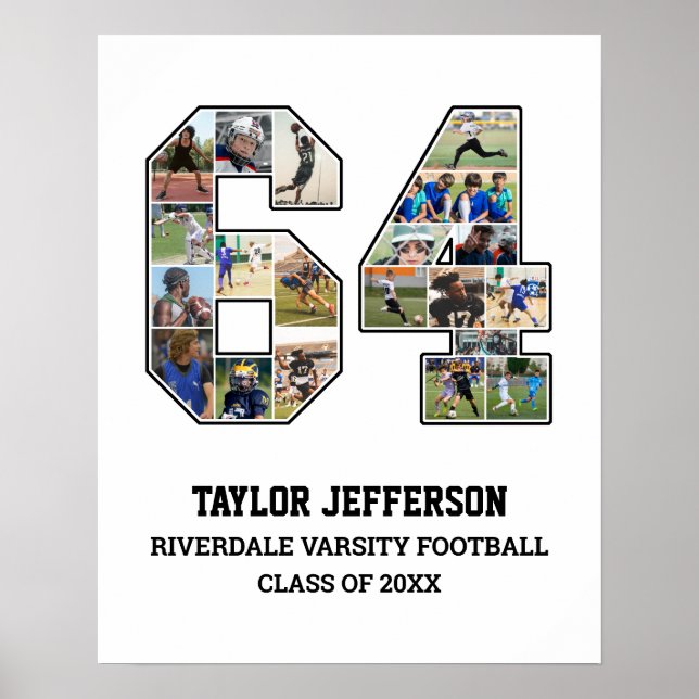 Poster Colagem de Fotografias da Equipe Esportiva do Mais (Frente)