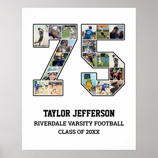 Poster Colagem de Fotografias da Equipe Esportiva do Mais (Frente)