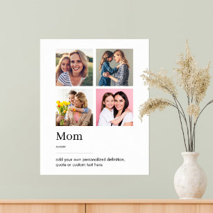 Poster Colagem de Fotografias de Definição de Dicionário