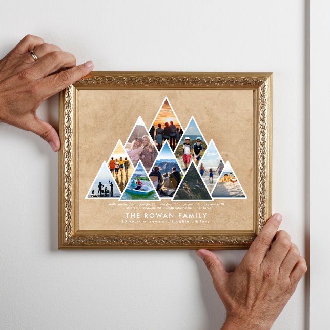 Poster Colagem de Fotografias de Memória de Reunião da 10 (Criador carregado)