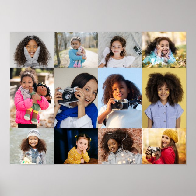 Poster Colagem de Fotografias design (Frente)