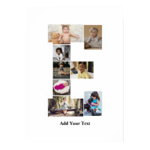 Colagem de Fotografias Design Carta E