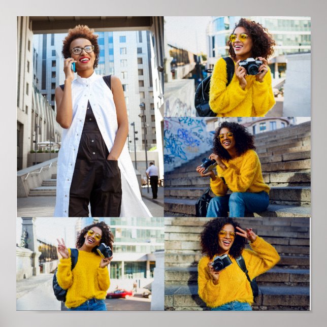 Poster Colagem de Fotografias do Design 5 (Frente)