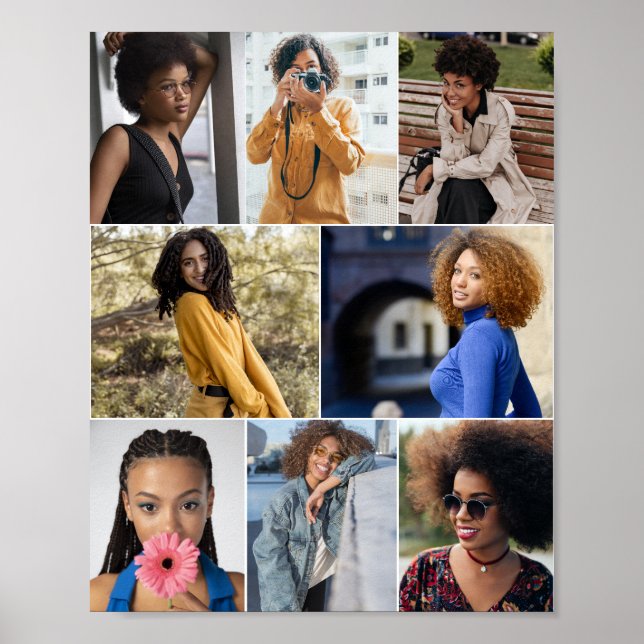 Poster Colagem de Fotografias do Design 8 (Frente)